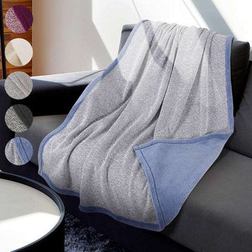 Lightweight Soft Knitted Summer Sherpa Blanket